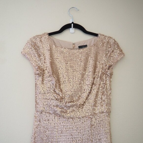 Adrianna Papell Sequin Bateau Maxi Dress sz US 2 - Picture 5 of 8